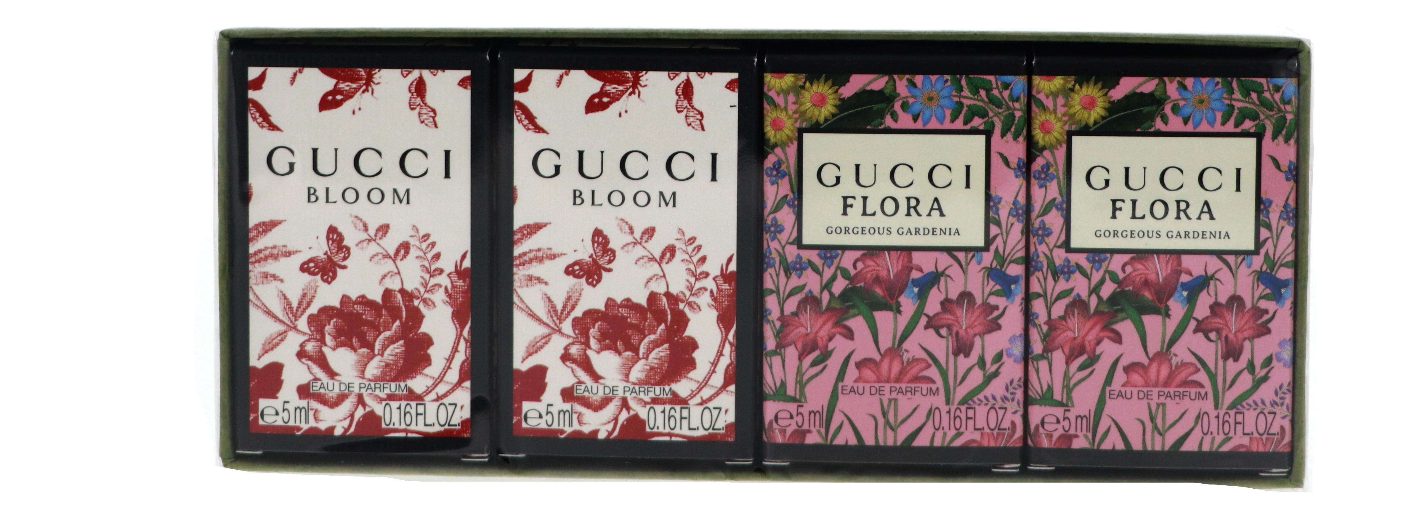 Gucci Mini Parfum Set: Bloom x2 0.16 oz + Flora Gorgeous Gardenia
